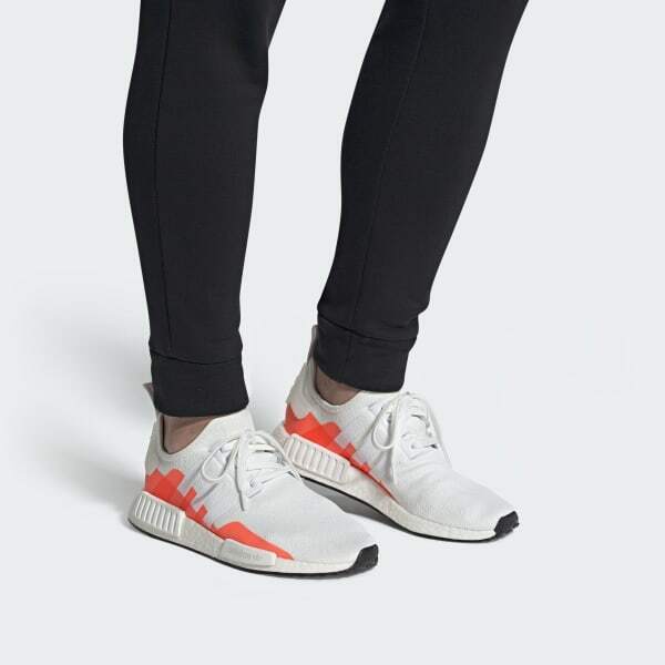 adidas nmd r1 cloud white solar red