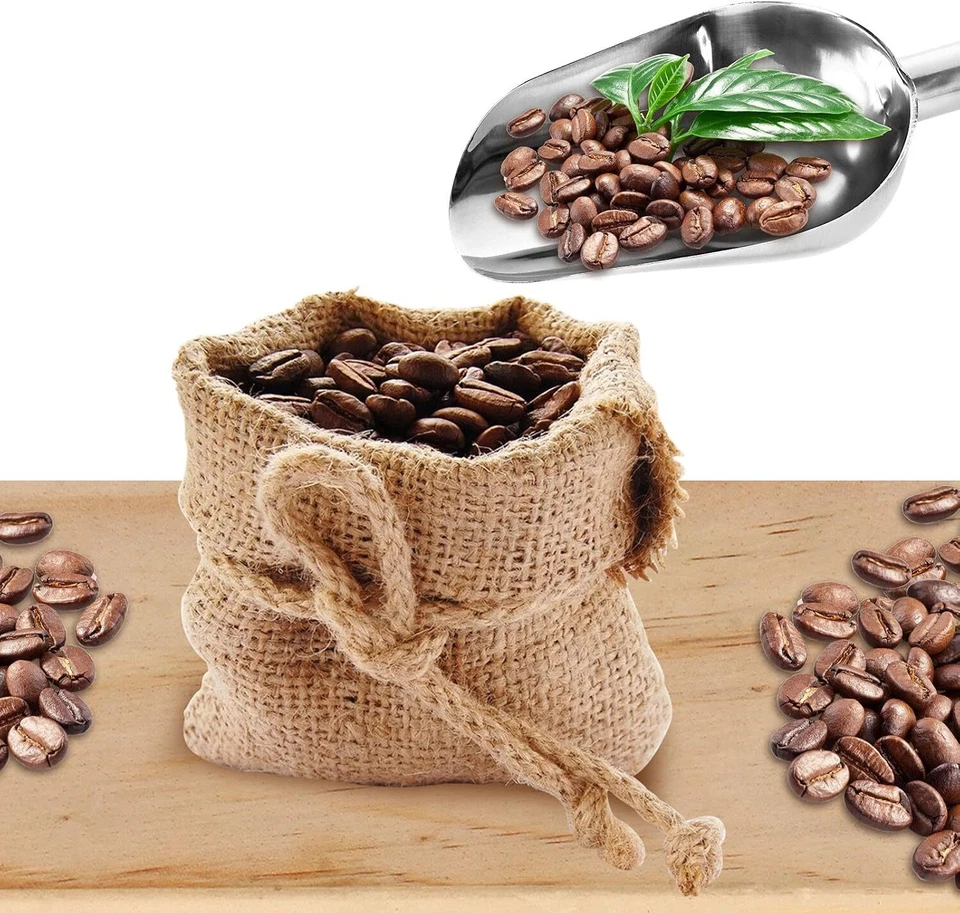 Cuchara de acero inoxidable barra de caramelo de hielo productos secos palomitas de maíz cuchara comercial 12 oz Foto 4 de 4