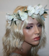 Wedding French Cottage flowers Headband, Flower Headband, Boho Style Crown