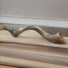 Half polished natural Judaica Kosher 60-70 cm Yemenite Kudu Shofar Horn shofar