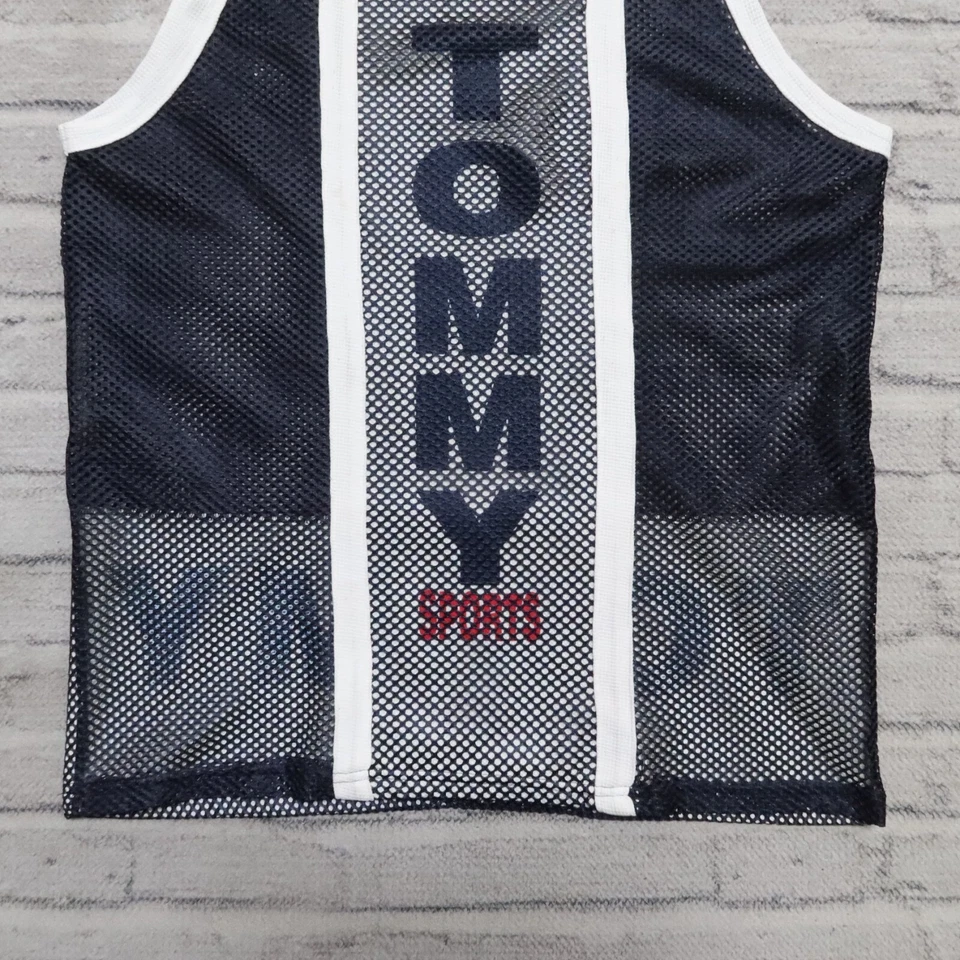Camiseta deportiva de baloncesto Tommy Sports de malla vintage años 90 Hilfiger Foto 3 de 4