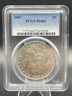 1887-P PCGS MS64 SILVER MORGAN Dollar PCGS MS-64 Looks Proof like