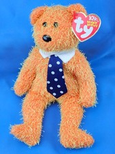 Pappa TY Beanie Baby Orange Father's Day Teddy Bear MWMT Birthday June 15 2002