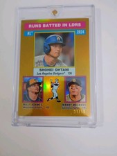 2025 Topps Heritage  Manny Machado/Willy Adames/ Shohei Ohtani Gold Chrome 31/50