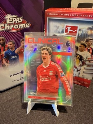 Fernando Torres Topps Chrome Premier League 2026 Clinical Chrome Liverpool CC-7