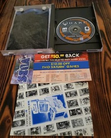 Quake (Sega Saturn, 1997) CIB Complete w Manual & Registration MINT DISC
