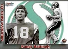 2019 Jogo CFL Alumni #477 Randy Mattingly - Saskatchewan Evansville - 125 made