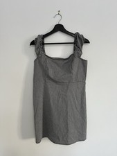 Garage Women’s Black And White Gingham Mini Dress Size L Doen Inspired