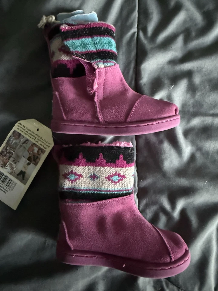 BOTAS TOMS PEQUEÑAS DE GAMUZA NEPAL para bebés/niñas pequeñas talla 5 Foto 2 de 4