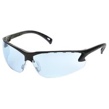 Pyramex Sb5760d Venture 3(R), Safety Glasses, Anti-Scratch, Blue Lens, Black