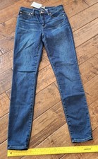 Womens J Crew 9in High-Rise Toothpick Jean Size 28 Tall NWT W1 