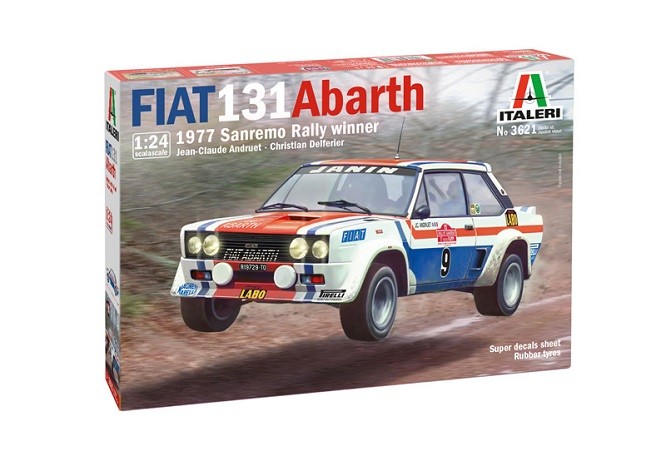 Italeri 3621 - 1:24 Fiat 131 Abarth San Remo Winner 1977 - New