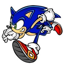 Sonic Hedgehog Weatherproof Anime Sticker 6" Car Decal