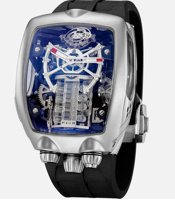 Watches for Men Automatic Skeleton Watch Waterproof Mineral Glass Japanese