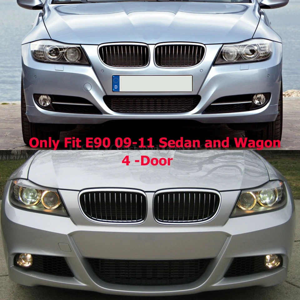 M3 Style Front Bumper Cover For BMW 3 Series E90 E91 2009-2011 PP Material Foto 2 de 4