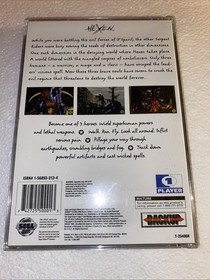 HEXEN CD Video Game with Manual Case and Registration Card for SEGA SATURN