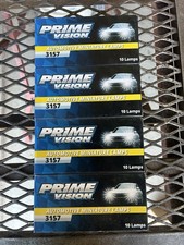 4 Boxes Of 10 3157 Prime Vision Lamp Auto Bulb Automotive Light Bulbs 4 Boxes Of 10 3157 Prime Vision Lamp Auto Bulb Automotive Light Bulbs