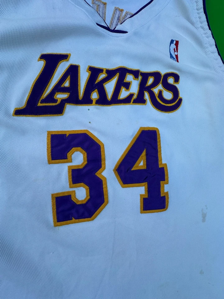 Camiseta deportiva vintage Nike NBA Los Angeles Lakers Shaquille O'Neal #34 talla 4XL. Foto 4 de 4