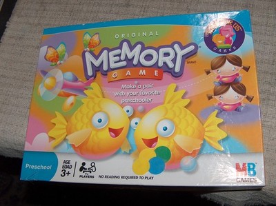 Original Memory Game Hasbro 2007 Preschool Ages 3 and Up Kids 