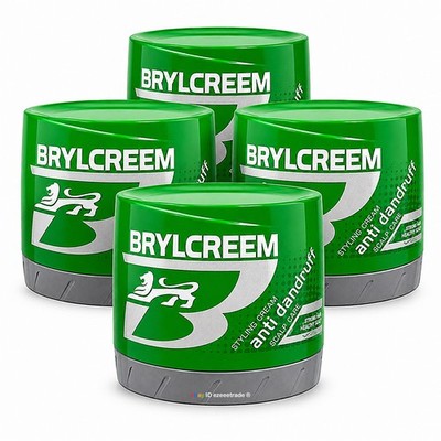 Brylcreem Anti-Dandruff Hair Styling Cream 125ml Green Scalp Care Non-Greasy