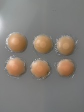 6 Pairs Silicone Nipple Covers Reusable Self Adhesive Invisible Bra Nude