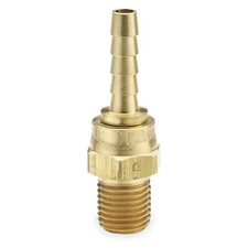 Parker 125Hblsv-6-4 Hose Barb, 3/8 In Barb, 1/4 In Mnpt, Brass