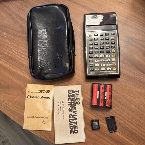 Texas Instruments TI-59 Spécial EDF – Calculatrice Programmable Avec Imprimante PC-100C