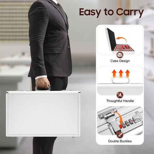 Optometry Rim Case Kit, Set di lenti di prova ottiche precise Metal Rim Optometry Box - Foto 7 di 24