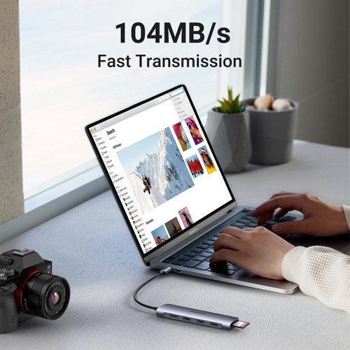 UGREEN Revodok USB C Hub 6 in 1 USB C Dongle 4K HDMI, 3 USB 3.0 Ports, SD/TF ... - Picture 5 of 8