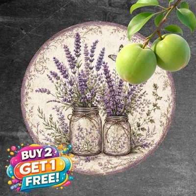Abstract Seamless Pattern Art Metal Sign Vintage Wall Decor 8x8 Round