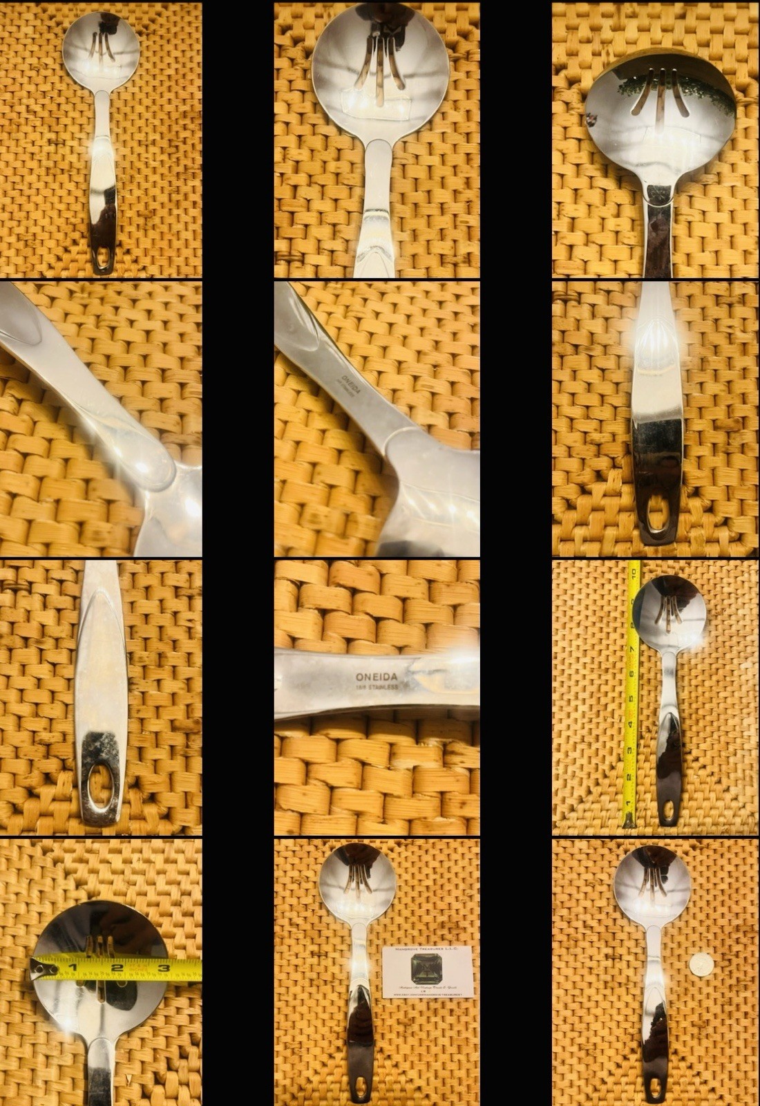 2 Oneida Large Stainless Serving Spoons Ceremonious, Wedding