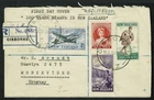NEW ZEALAND 1955 Registered FDC Centenary of stamps in New Zealand  SG72Z8