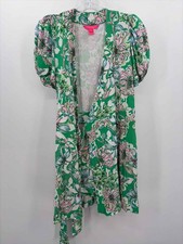 Pre-Owned Lilly Pulitzer Green Size XS Wrap Short Sleeve Romper