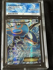 Kyogre EX 148/160 Primal Clash XY Full Art Holo Rare Pokemon Card Ace 7 Grade