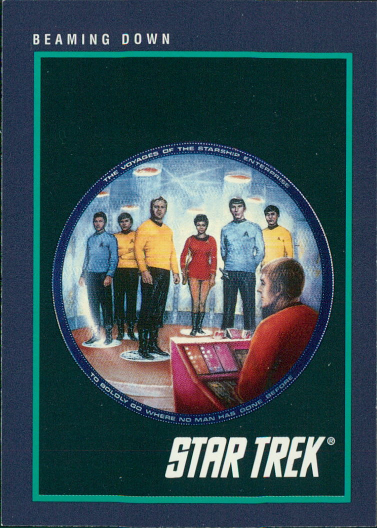 1991 Star Trek 25th Anniversary Trading Card #153 - “Beaming Down”   Transporter