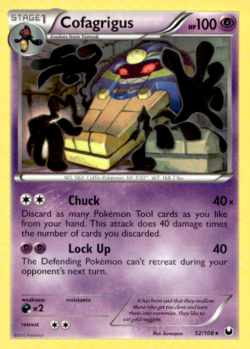 Cofagrigus 52/108 Rare Regular Dark Explorers LP