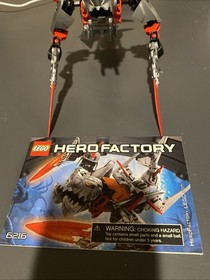 100% Complete and Retired Lego Hero Factory Jawblade (6216) with Instructions 