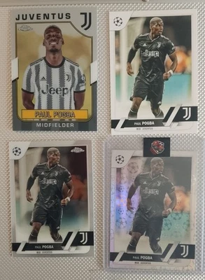 4* Paul Pogba Topps Chrome Juventus Turin Lot Bundle - Bild 1 von 4