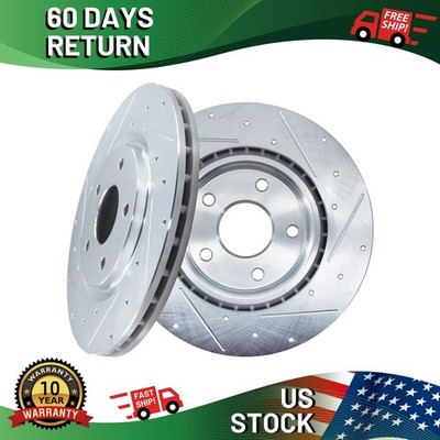FRONT 12.99'' Drilled Disc Rotors for Dodge Grand Caravan Journey Town/Country