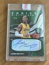 2017-18 Totally Certified Choice Signatures Green #CS-KBR Kobe Bryant /5 Auto