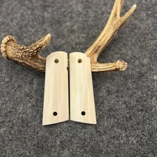 1911 Giraffe Bone Custom Handmade Pistol Grips With Magwell Fits Standard Govern