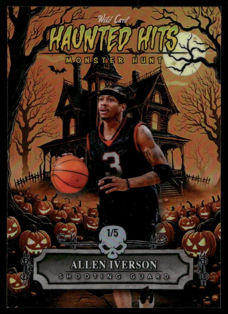 CZB523 - 2025 Wild Card Haunted Hits - Allen Iverson - /5 - Orange