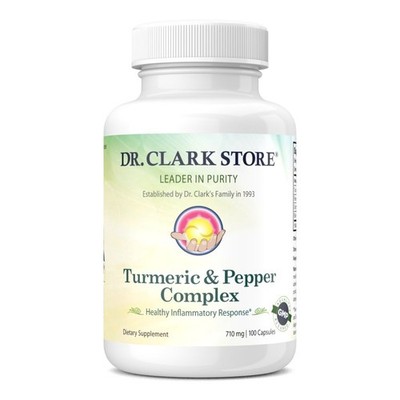 Dr Clark Store Turmeric & Black Pepper Extract   710mg, 100 Capsules, Immune ...
