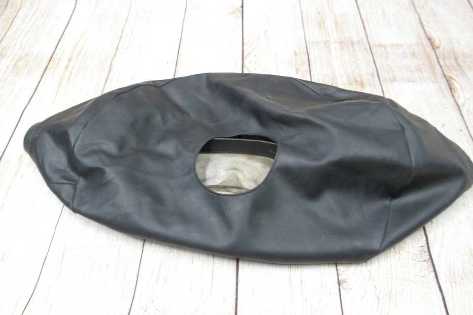 Jaguar XJS XJ XJ6 1984-88 negro vinilo cuero repuesto neumático cubierta maletero fabricante original usado Foto 2 de 4
