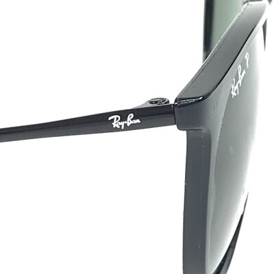 Ray-Ban Sunglasses RB4171 ERIKA 601/2P Shiny Black Round  display picture 2