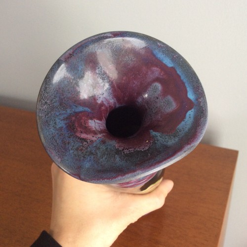 Studio Pottery by Dan Lasser - VERMONT Artisan Candle Holder or Vase - Modernist - Picture 3 of 5