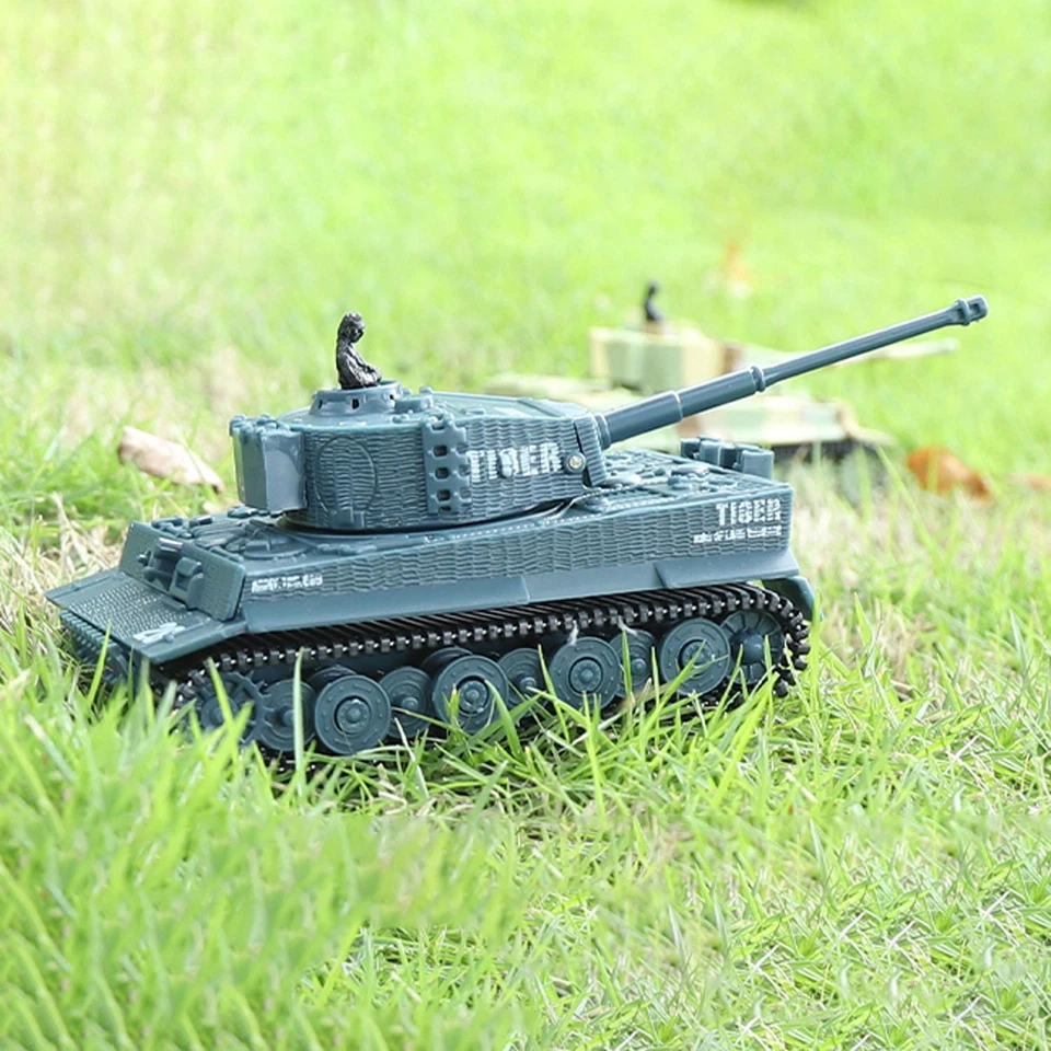 1:72 Ready to Run Mini Tank RC German Tiger Toy WW2 Battle Tank Easy Model 2.4G - Image 4 of 4