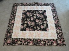 Quilt custom handmade high quality- 60" x 60"- full of roses and stars