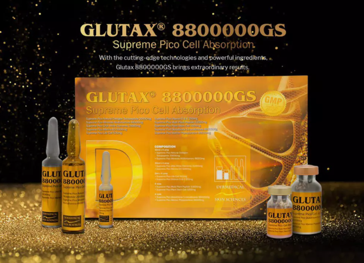 glutax glutathione injection brand 100% Original 1 Box Anti Aging Whitening Serum Ultimate Recombined Express  Ship