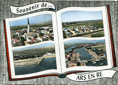 Karte ARS EN RE auf der Île de Ré Multivues offenes Buch
